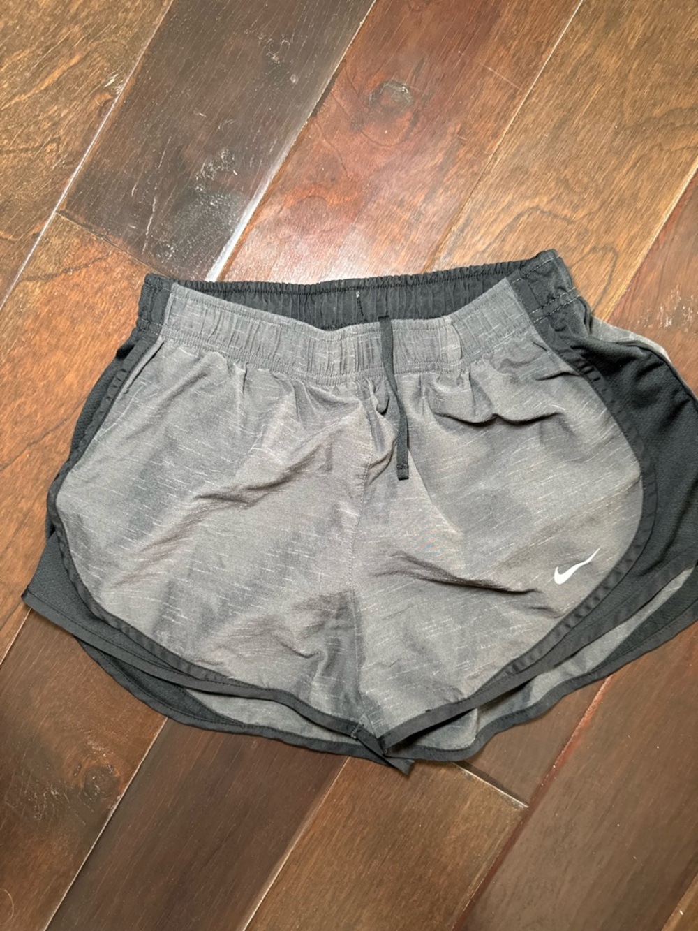 Nike Women's Black and Gray Athletic Running Shorts